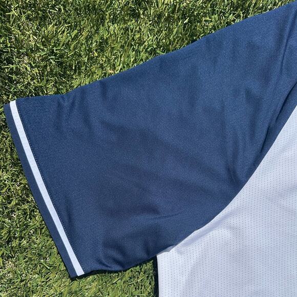 Adidas ClimaCool Athletic Raglan Polo Shirt Collared Short Sleeve Perforated XXL - Picture 5 of 11